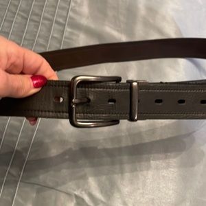 Men’s leather belt black